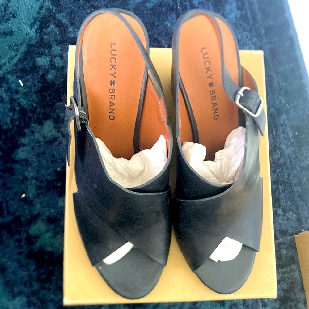 Lucky Brand Black Women's Sandals 10M